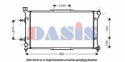 AKS DASIS 350250n -  Радиатор, охлаждение двигателя